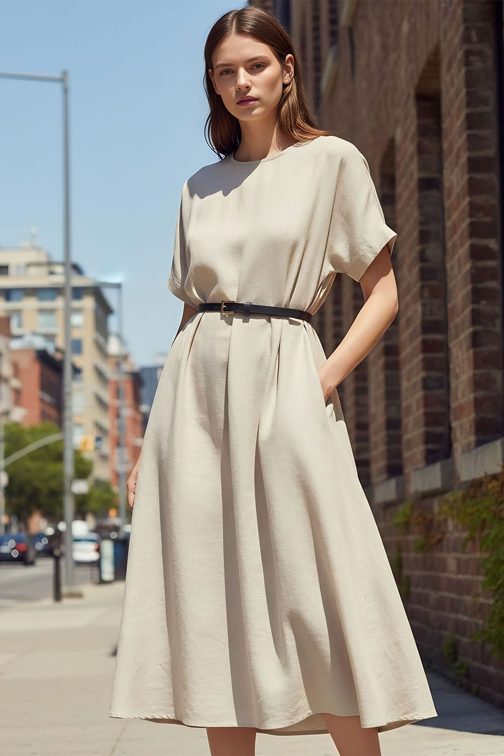 Vivisence Women's Skinny Leather Belt 1cm Thickness Ideal For Every Outfit P0003, black