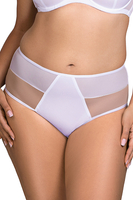 Vivisence Culotte Pour Femme Élégante Coupe Classique Finition Élastique Gousset En Coton Dos Lisse En Maille Doublée Confort Quotidien et Élégance, blanc