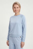 Vivisence Women Crewneck Sweatshirt Soft Knit Pullover Everyday Comfort, sky blue