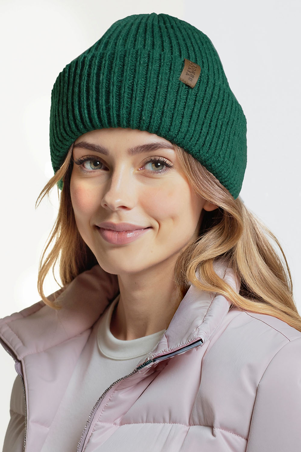 Vivisence Femme Bonnet Hiver Laine Merinos Confort Ajuste Chaleur Quotidienne, vert