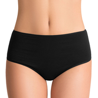 Vivisence women's smooth high waist briefs 4001, black