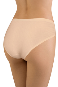 Vivisence Dame Slip 3-er Pack Unterhose Glatt Voll Nahtlos Klassisch  4011, weiß/schwarz/beige
