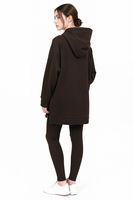 Vivisence Damen Leggings Und Hoodie Set Baumwollmix Mit Stretch Für Alltag, Braun