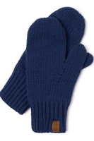 Vivisence Women's Winter Mittens Comfort On Cold Days 7015, navy blue