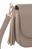 Vivisence Women Shoulder Bag Adjustable Strap Magnetic Snap For Everyday Wear, Beige