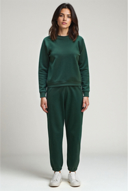 Vivisence Pantalon De Survêtement Femme Confortable Ceinture Élastique Poignets Côtelés Poches Latérales Tissu Doux Coton Mélangé Pour Détente Maison Sport Look Quotidien 9104,