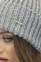 Vivisence Women's Winter Hat Classic Knit Style Perfect Fit 7088, light grey