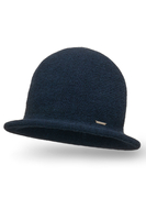 Vivisence Chapeau Femme Hiver Classique En Fil Chaud Idéal Pour Offrir 7044, bleu foncé