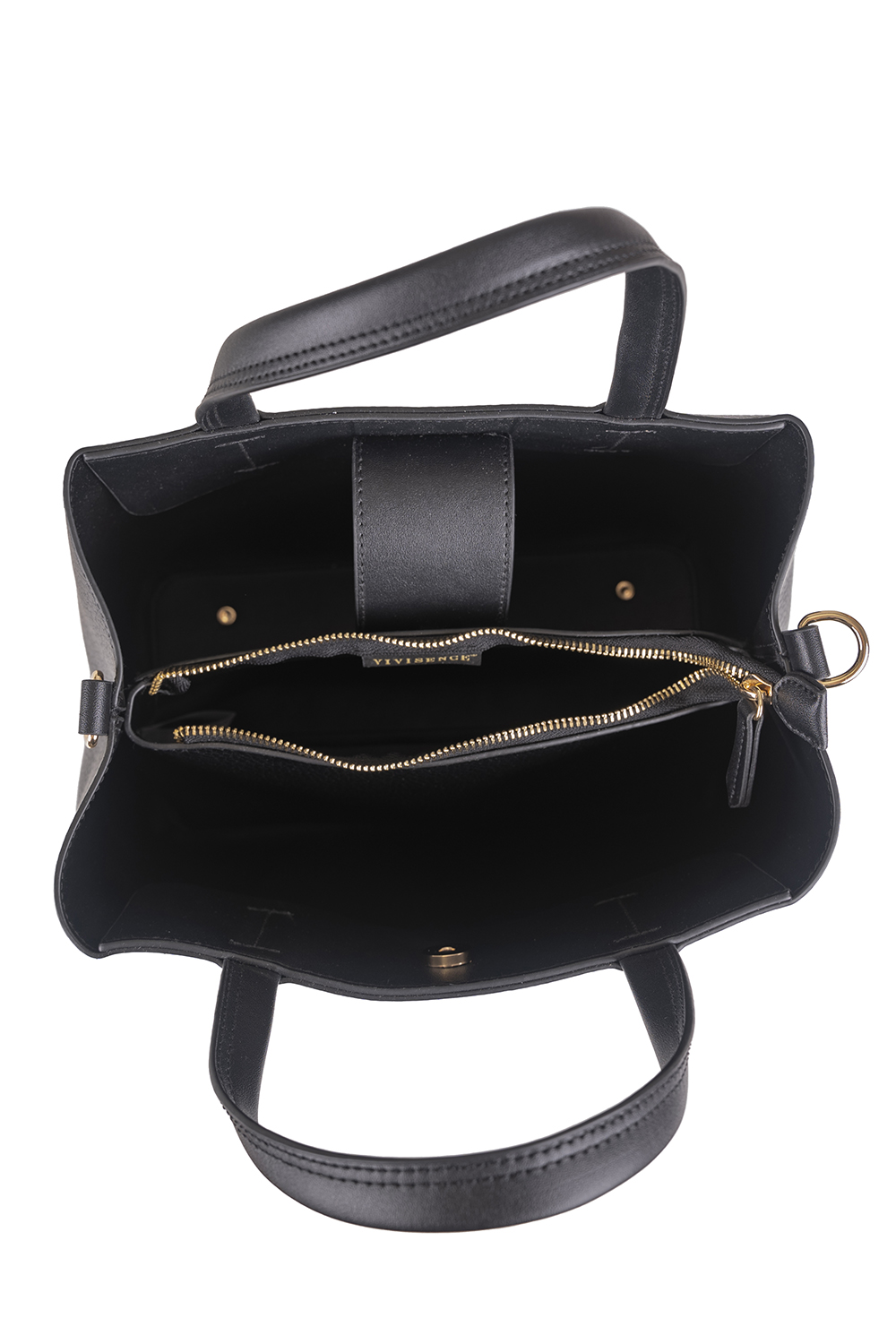 Vivisence Sac a Main Femme Bandoulière Réglable Élégant Style Et Confort, noir