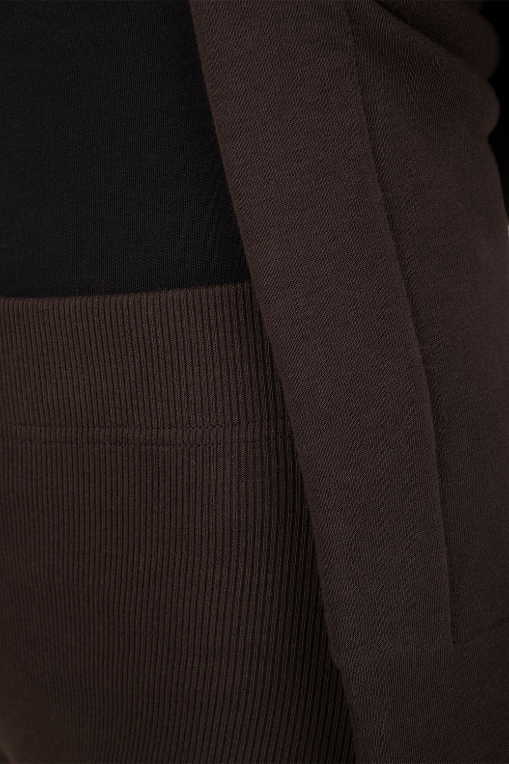 Vivisence Damen Leggings Rippstrick Baumwolle Elastisch Komfort Den Ganzen Tag, Braun