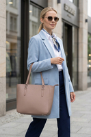 Vivisence Sac À Épaule Femme Fermeture Zippée Compact Idéal Au Quotidien, taupe