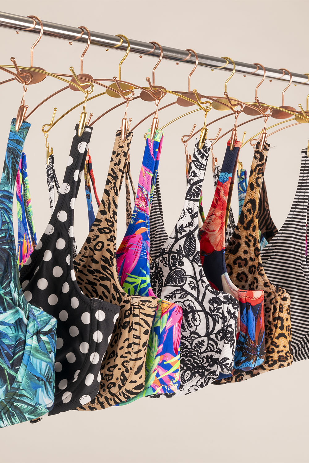 Vivisence 3203 top de bikini à rayures top qualité style classique, pois