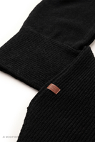 Vivisence Women Balaclava Front Tie Perfect Fit, black