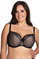 Vivisence BH Mit Bügel Verstellbaren Breiten Trägern Passform Große Brüste 1078, Schwarz