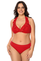 Vivisence Culotte De Bain Femme Coupe Classique Résistante Confort Quotidien, rouge
