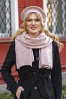 Vivisence Mütze Schal Set Klassisch Form Wärme Und Stil An Wintertagen 7005, rosa