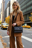 Vivisence Sac a Main Femme 2 en 1 Sac Bandoulière Compacte Fonctionnelle, noir