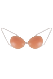 Vivisence smooth removable straps self adhesive silicone bra 1066, skin-coloured