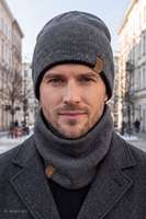Sets Sets hat + loop scarf, Grey