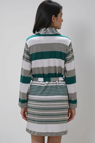 Vivisence Femme Robe De Chambre Coton avec Poches Ideal Pour Détente ou Spa 5030,