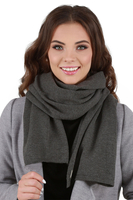 Vivisence Écharpe Femme Hiver Tricotée Chaude Et Confortable Journées Froides 7102, graphite