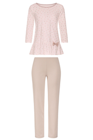 Vivisence Damen Pyjama Schlafanzug Kurzarm Nachtwäsche  2teilig Set Bequem 2033,