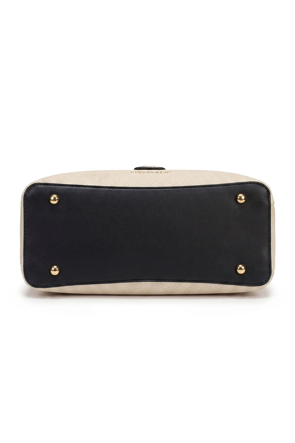 Vivisence Damen Handtasche Mit Magnetverschluss Und Fächern Für Ordnung, Beige