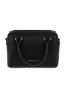 Vivisence Damen Handtasche Mit Schulterriemen Und Reißverschluss für Alltag, Schwarz