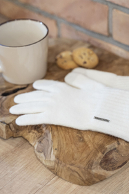 Vivisence Gants Femme Hiver Doux Et Chauds Pour Temps Froid 7202, blanc