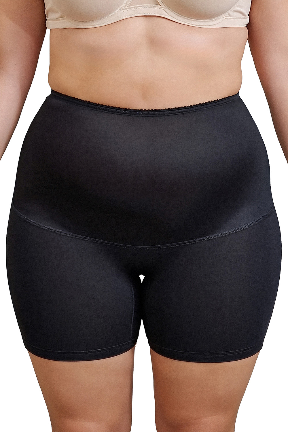 Vivisence Women's Slimming Shorts Cotton High Waist Invisible Under Clothes 4102, Black