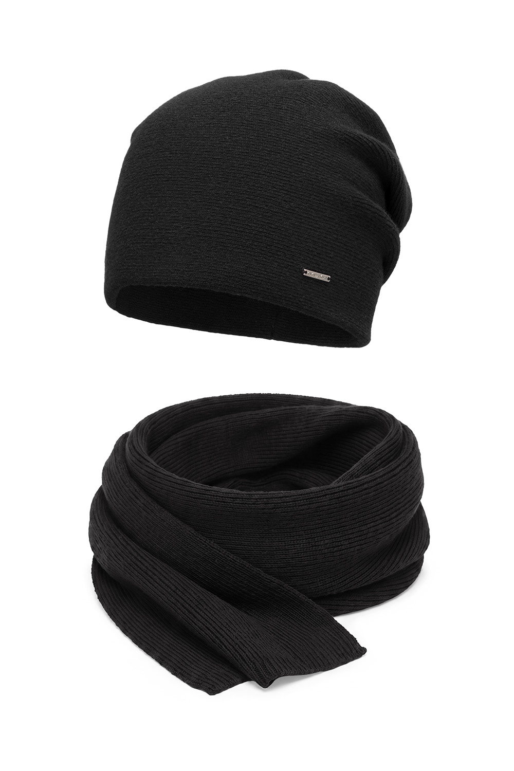 Vivisence 70134 KMPL Sets Sets hat + scarf, black