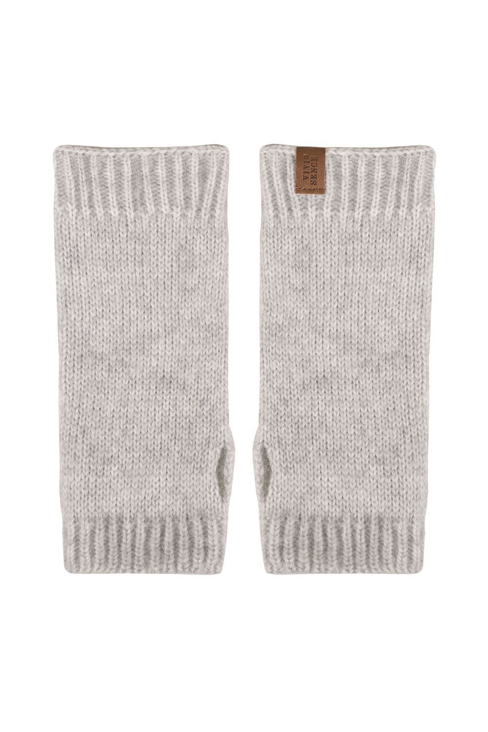 Vivisence Strickhandschuhe Damen Merino Baumwolle Weich und Warm Für Kalte Tage, Grau