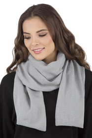 Vivisence Béret Et Écharpe Femme Pour L'automne et L'hiver Chauds En Laine Mélangée Accessoires Pour Hommes Tricot Souple Ajustement Parfait Divers Styles Et Couleurs Disponibles 7007Kmpl, gris clair