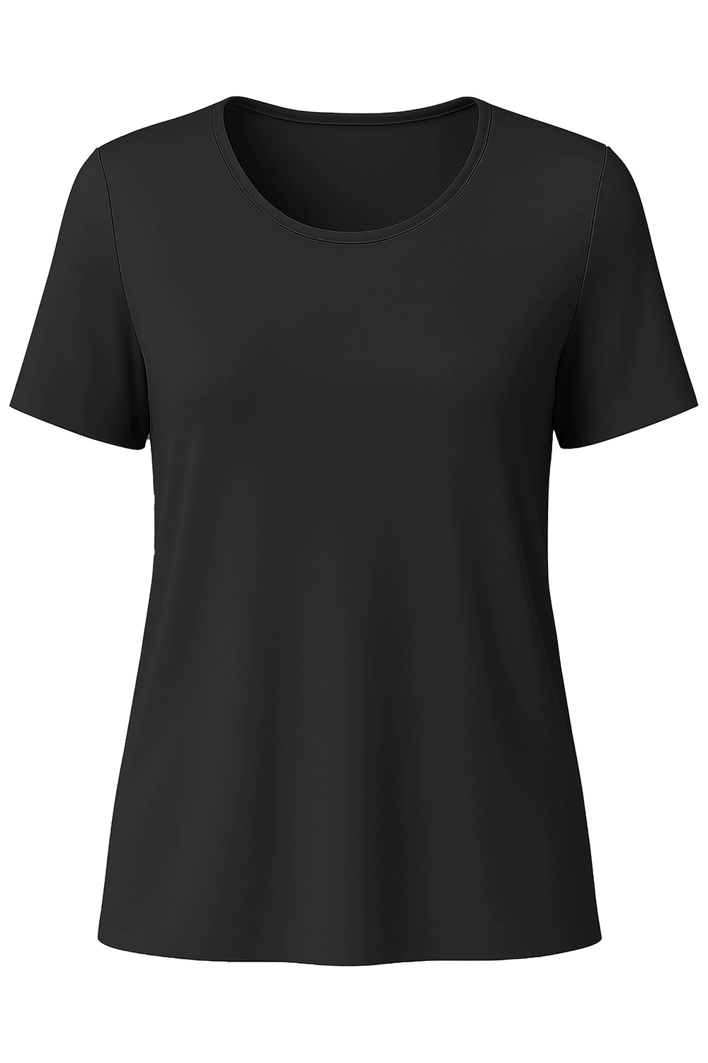 Vivisence Women's Pyjamas T-Shirt Viscose Relaxed Cut Comfort For Every Night 2200, Black