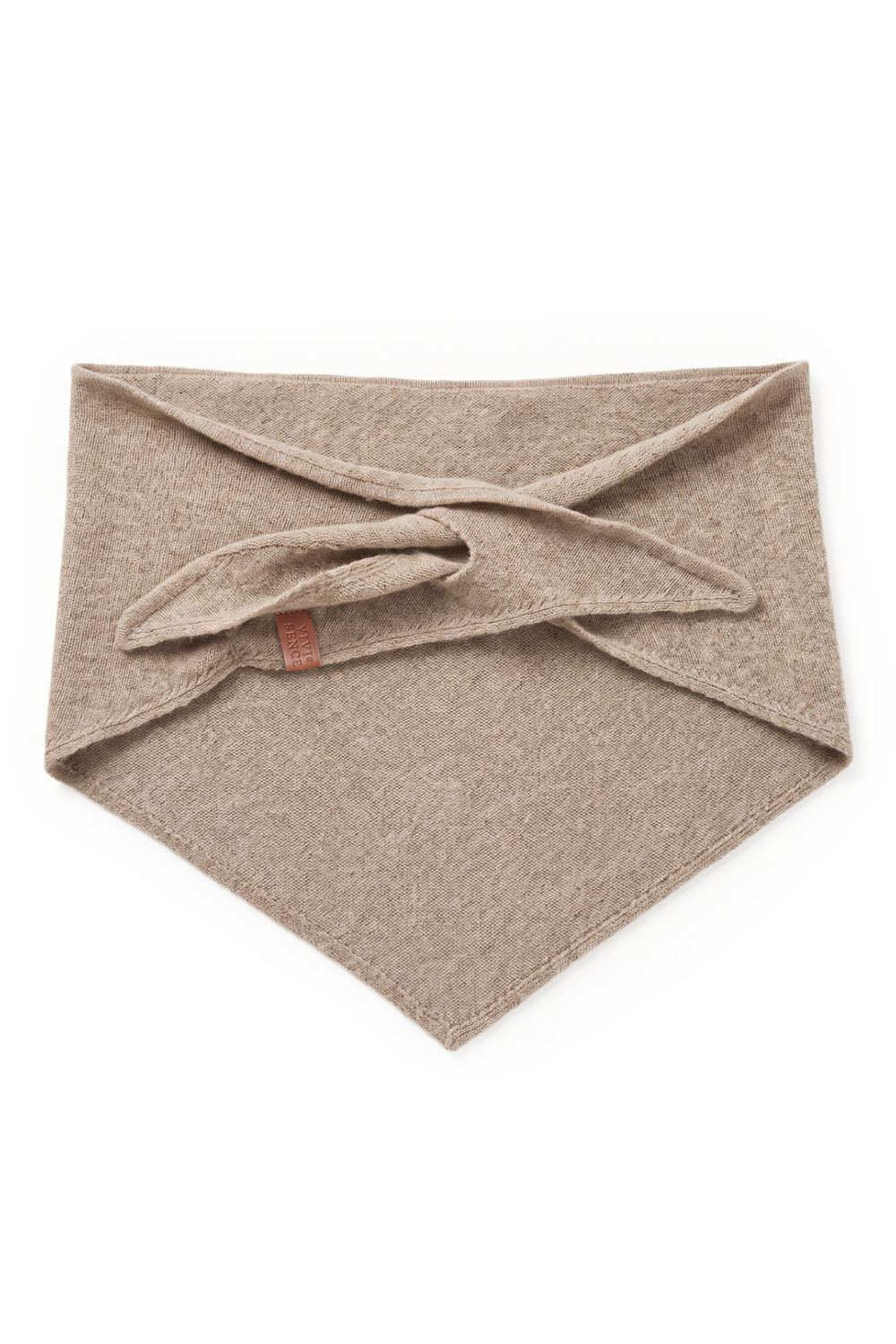 Vivisence Damen Dreiecksschal aus Strick für einfaches Styling, beige