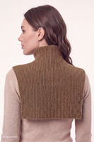 Vivisence Damen Set Mütze Schal Handwärmer warme Strickware, braun