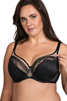 Vivisence Damen Soft BH Mit Weicher Spitze Komfortabler Passform Und Sicherem Halt Fuer Alltag Und Dekollete, schwarz