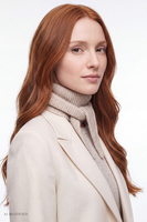 Vivisence women's wool scarf versatile ties comfort cold days, beige