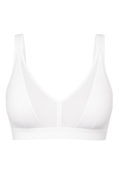 Vivisence Soutien Gorge Sans Armatures Femme Bretelles Rembourrées Maintien, blanc