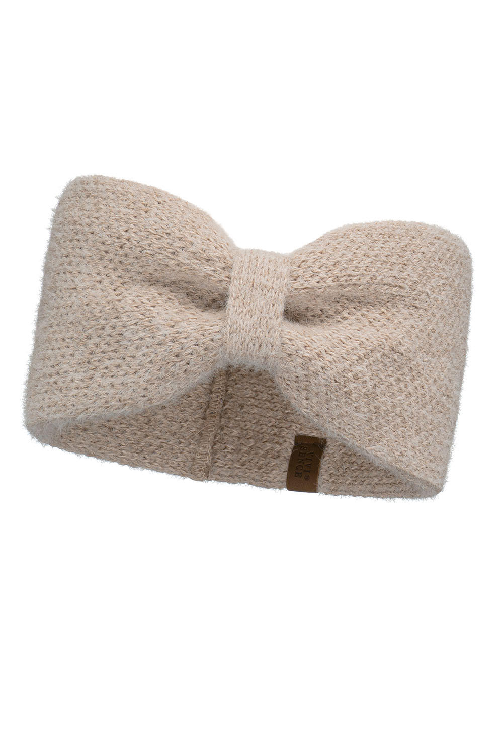 Vivisence Stirnband Damen Weiche Strick Optik Wärmt Ohren An Kalten Tagen, Beige