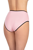 Vivisence Dame Slip Bund Voll Klassisch Unterhose Baumwolle Alltag 4017, schwarzes Gummiband:mix4 3-pack