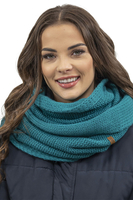 Vivisence Damen Winter Set Bommelmütze Loop Schal Handschuhe Warm Elegant, dunkeltürkis