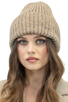 Vivisence Women's Winter Hat Classic Knit Style Perfect Fit 7088, beige