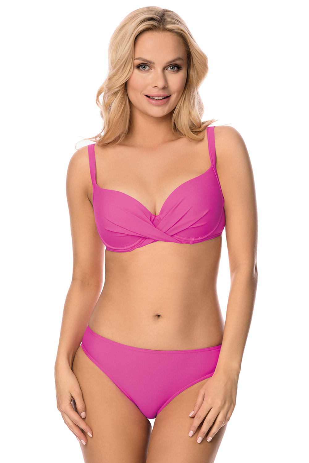Vivisence Bikini Bottoms Women Classic Cut Fade Resistant Fabric, pink