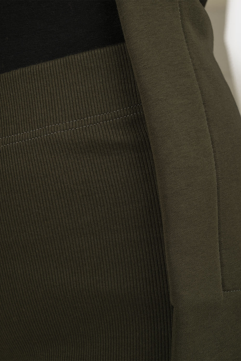 Vivisence Damen Leggings Rippstrick Baumwolle Elastisch Komfort Den Ganzen Tag, Grün