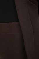 Vivisence Leggings Femme Côtelés En Coton Élasthanne Confort Quotidien, marron