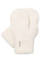 Vivisence Gants Femme pour L'Hiver et L'Automne Doublure Polaire Chaleur Hivernale Ourlet Large Confortable Avec Plaque Logo Élégante Pour Activités Extérieures Et Quotidiennes 7205, écru