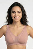 Vivisence Soutien Gorge Sans Armatures Femme Bretelles Rembourrées Maintien, rose