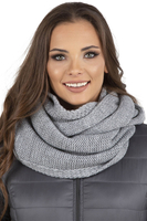 Vivisence Bonnet Femme Et Écharpe Pour L'automne et L'hiver À Pompon Cache-cou Ensemble Classique En Fils Chauds Avec Doublure En Polaire Parfait Pour Les Journées Froides 7014, gris clair