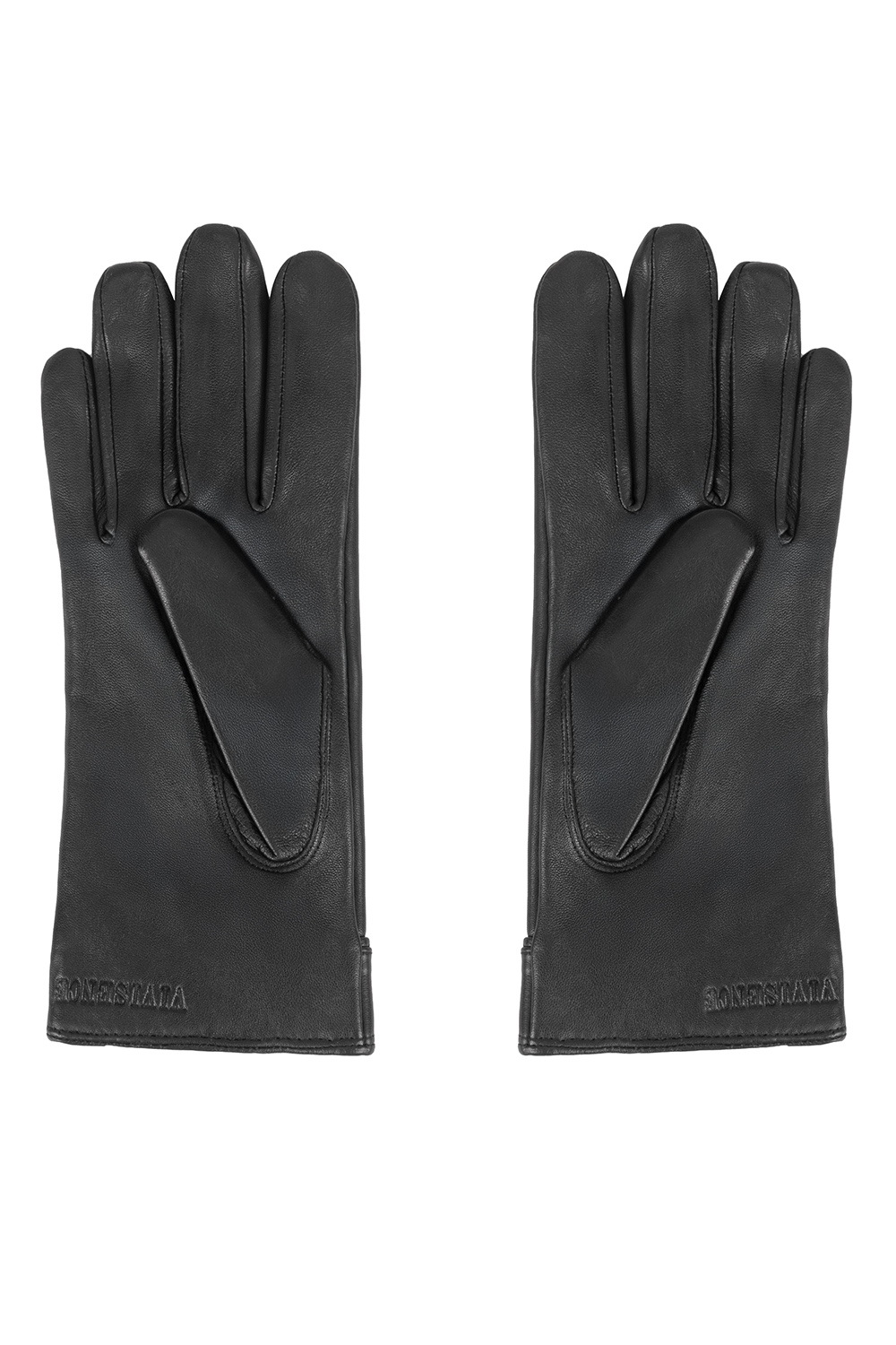 Vivisence Damen Winter Lederhandschuhe Mit Wollfutter Für Wärme Im Alltag, Schwarz